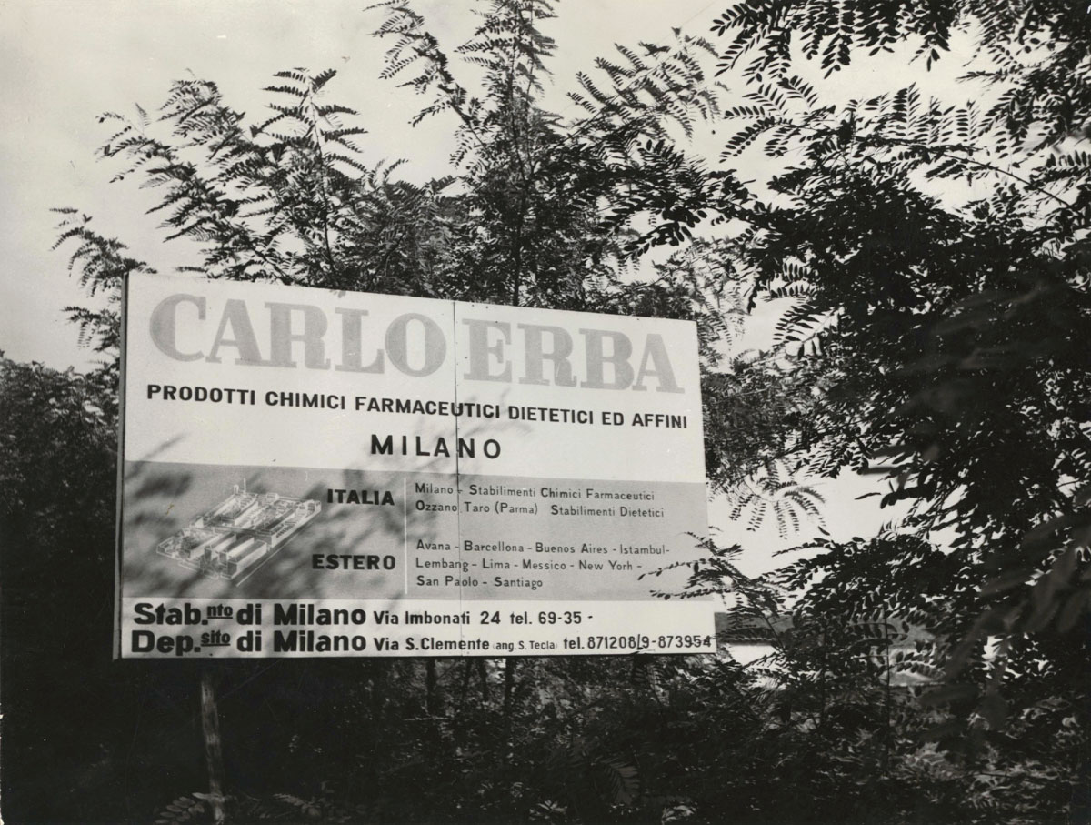 Cartellone pubblicitario Carlo Erba, Archivio storico Carlo Erba